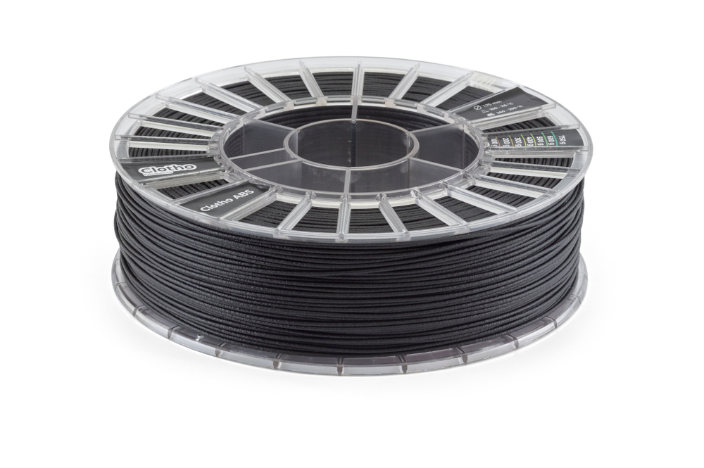 Пластик для 3D-принтеров, Clotho Filaments, Clotho ABS, GF13, черный, 1,75 мм, 2000г