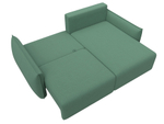 Диван угловой Лига-051 НПБ угол универсальный ЗЕЛЁНЫЙ Амур 11 зеленый