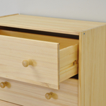 Комод Раст 6 ящиков массив сосны цвет натуральный