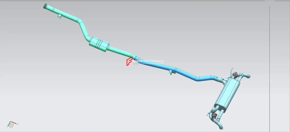 Выхлопная система с заслонками для BMW 7 Series 740Li 2019-2023 3.0T БМВ