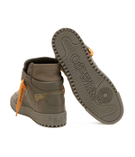 Кожаные кроссовки OFF-WHITE - графитовый(OMIA065S 24LEA004)