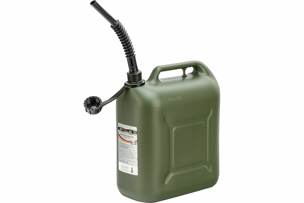 Канистра для ГСМ Stels 20 л пластиковая, усиленная