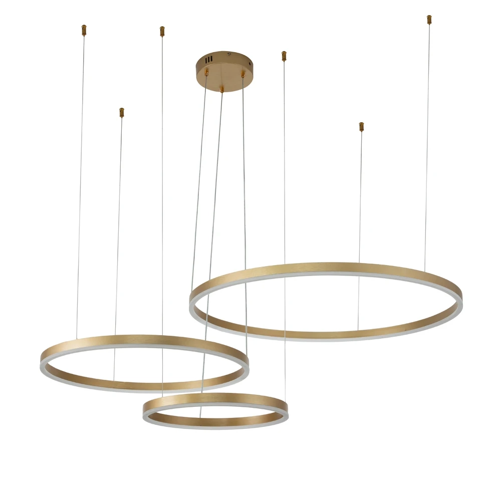 Подвесная люстра Indigo GALASS 14001/3P Gold V000013L