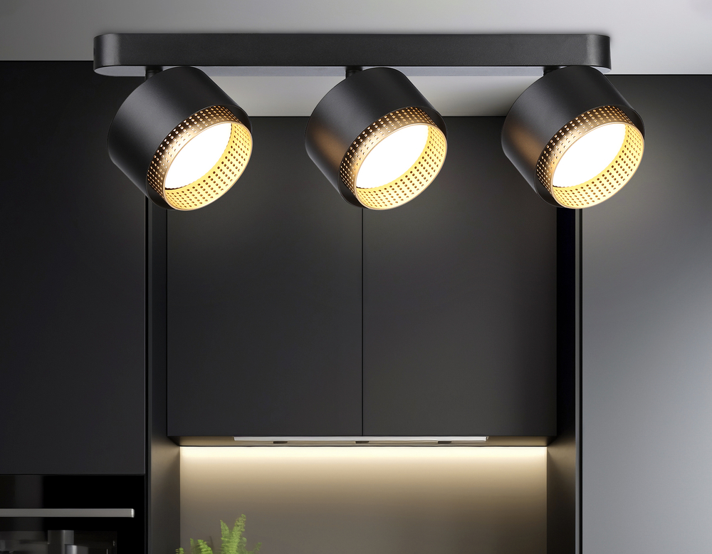 TN71295/3 BK/GD черный/золото GX53/3 max 12W 400*95*137