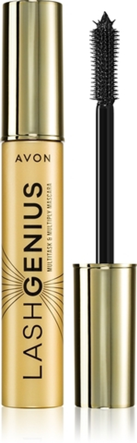 Avon Lash Genius Multitask & Multiply - Уплотняющая, подкручивающая и разделяющая тушь для ресниц 5 в 1, 10 ml