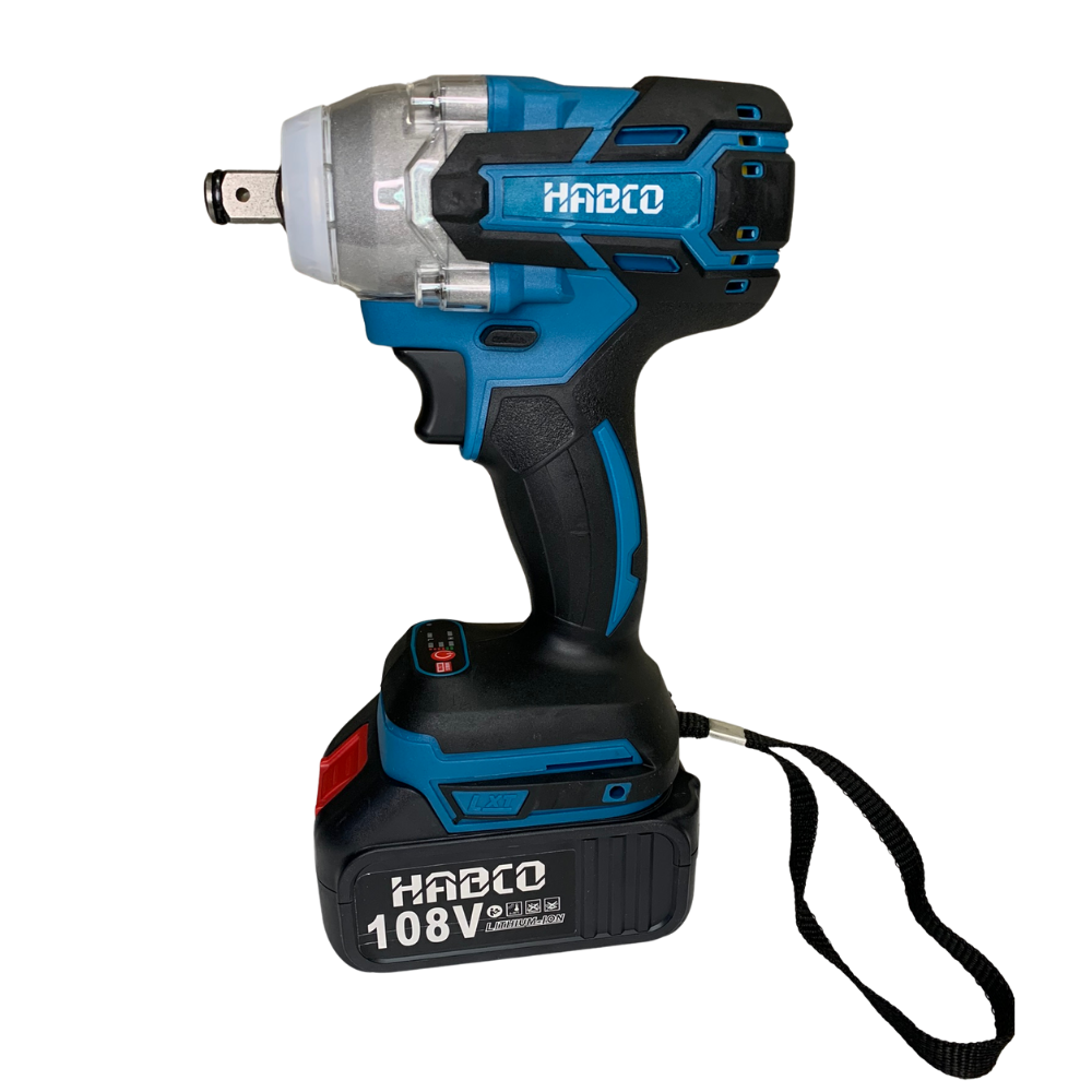 Гайковерт ударный бесщеточный аккумуляторный HABCO GU20H-600A 18В, 588Нм, 2 АКБ 4Ah, ЗУ 2A