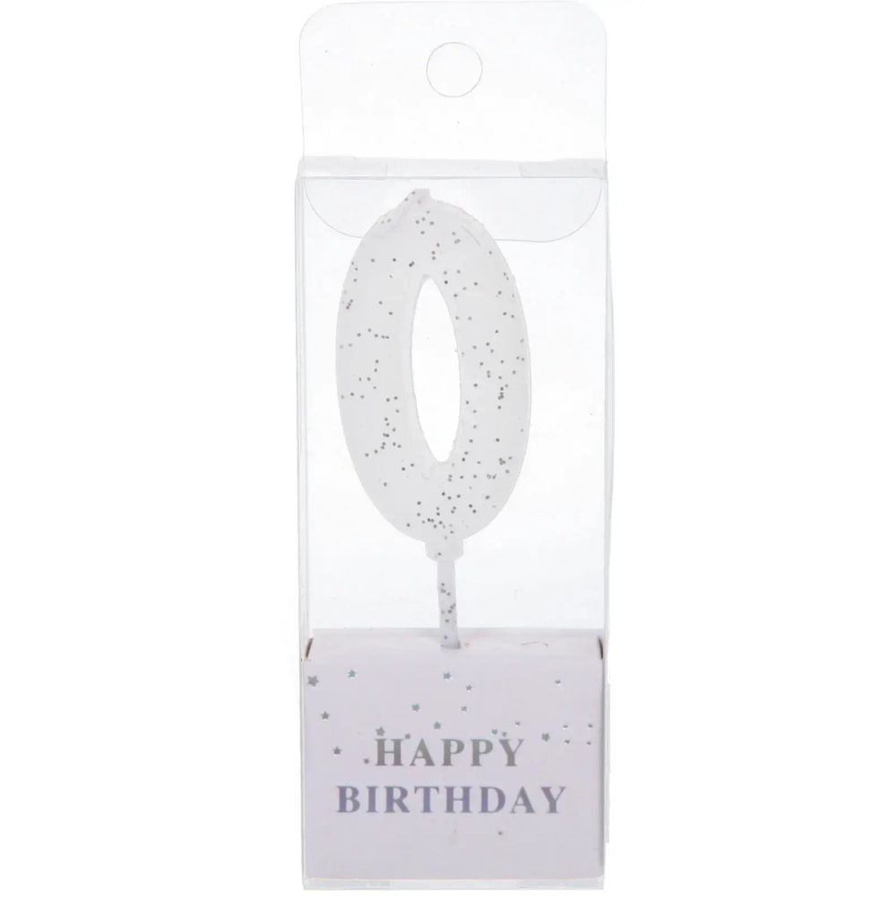 Свеча для торта Цифра Фактура «0» 4,6 см