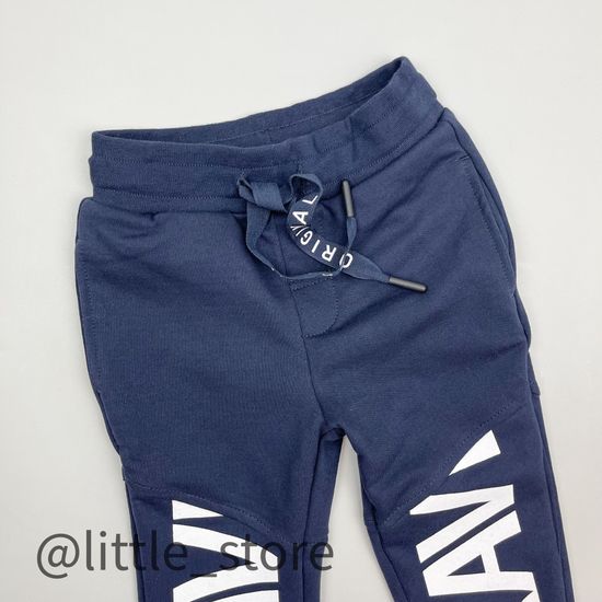 Брюки из футера "Морской бриз" индиго