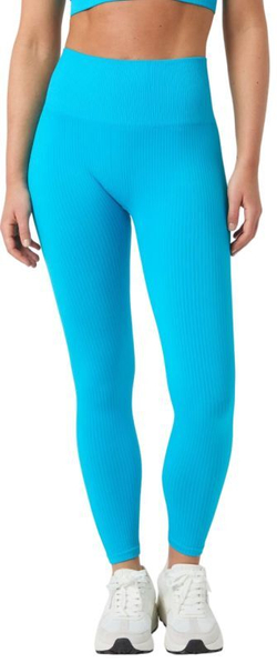 Leginsy Björn Borg Studio Seamless Ribbed - небесный