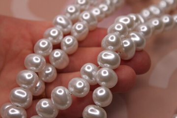 Бусины имитация жемчуг 9х11 мм