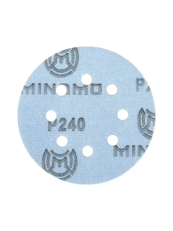 125мм P240 10шт. Шлифовальный абразивный круг для шлифовки под липучку Minamo Soft Matter PB