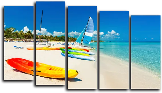 Модульная картина "Райский пляж"