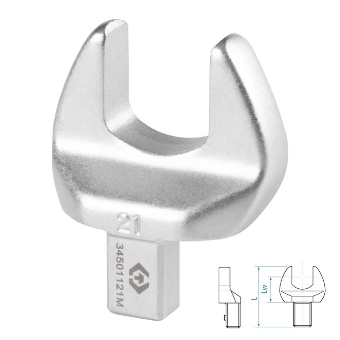 KING TONY (34501121M) Насадка рожковая серии "FIT", 21 мм, 9х12 мм