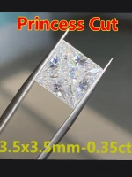 Муассанит принцесса 3.5×3.5мм 0.35сt