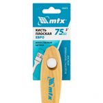 83073 Кисть плоская "Евро" 3", искусственная щетина 75мм, деревянная ручка  MTX