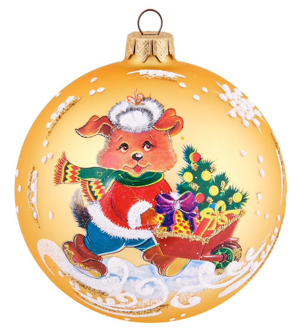 Элита НФШ-1689/3 Ел.украшение Шар «Собачка» 100 мм