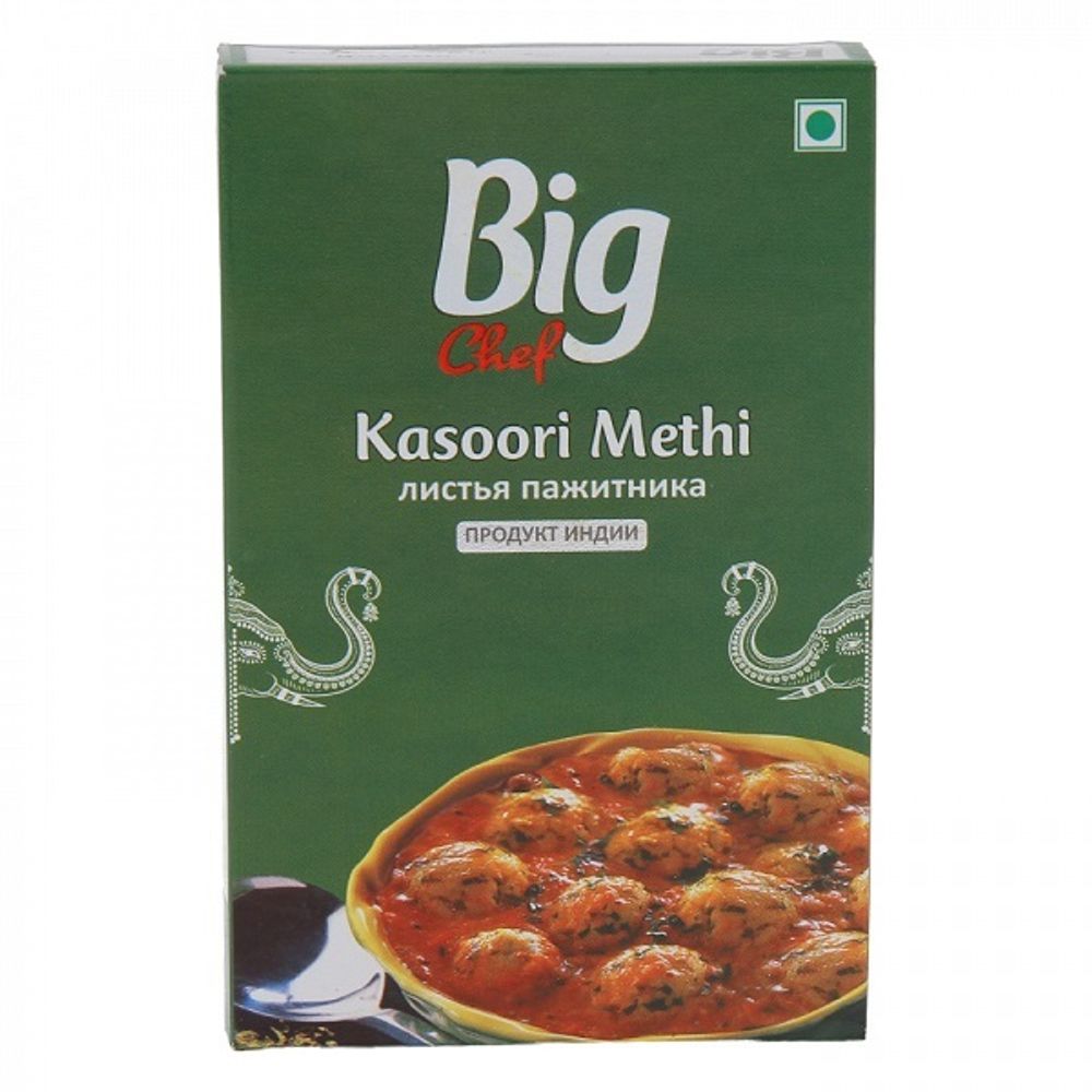 Специя Big Chef Листья пажитника Kasoori Methi 25 г