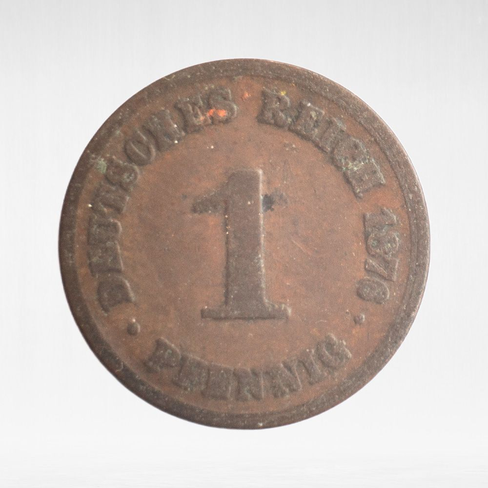 Germany, 1 Pfennig - Wilhelm I, 1876, F