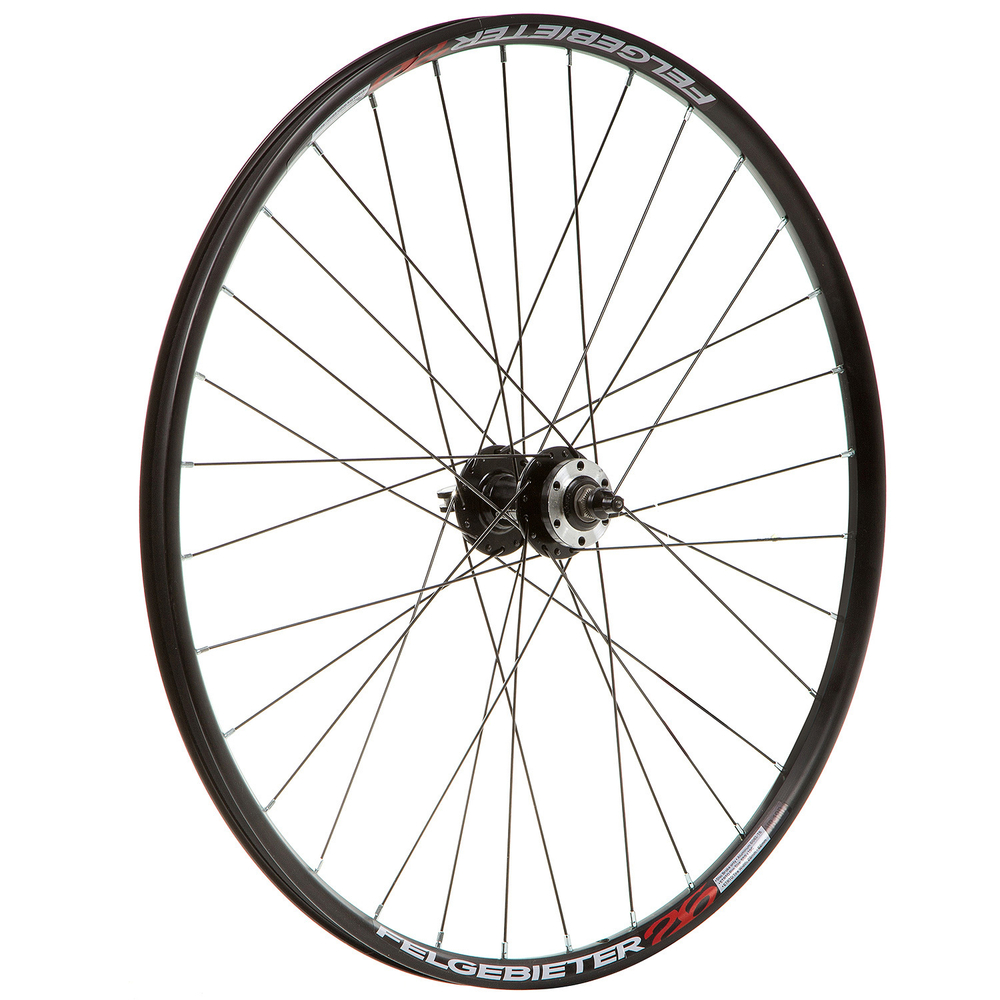 Колесо 26" Переднее (без резины), двустенный алюм. обод 32 отв, втулка KT-MD7F аллюм 6 болт. под дис