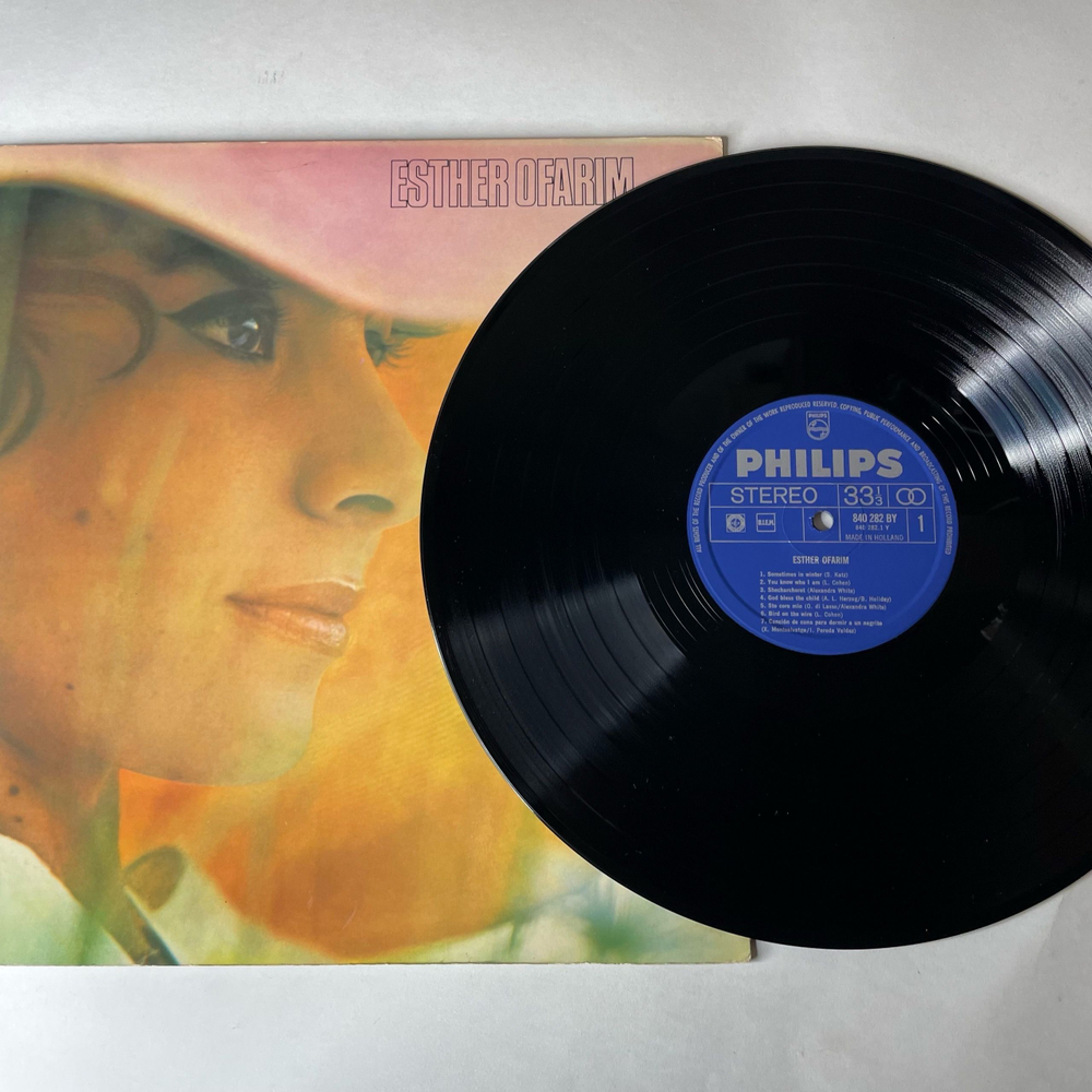 Винтажная виниловая пластинка LP Esther Ofarim Эстер Офарим (Нидерланды 1969)