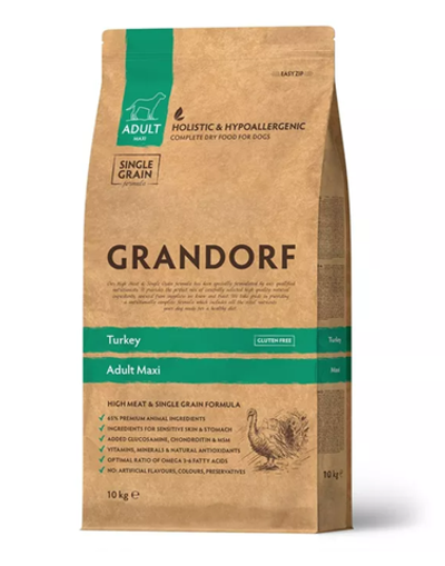 GRANDORF DOG Turkey MAXI (Грандорф Макси) сухой корм для собак крупных пород (индейка ) 10 кг