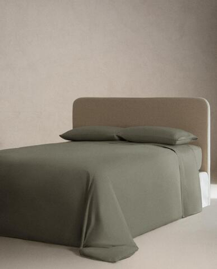 ZARA HOME (300 НИТЕЙ) ПРОСТЫНЯ НА РЕЗИНКЕ ИЗ САТИНА | ВЫСОТА 40 СМ, СИНИЙ