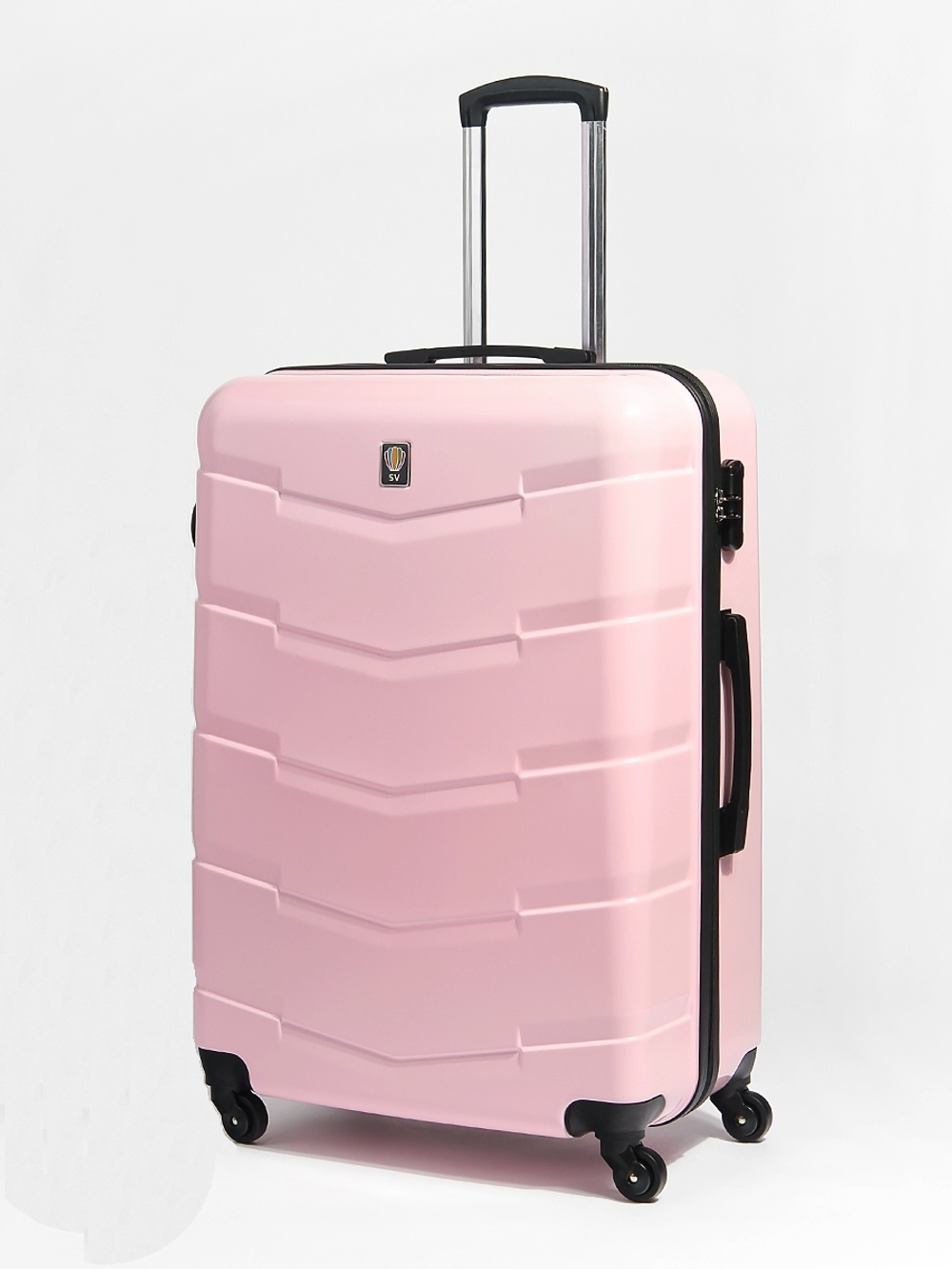 Чемодан SV размер XL (77х53х30 см.), объем 103 литра, вес 4,2 кг, 036 Пудрово-розовый