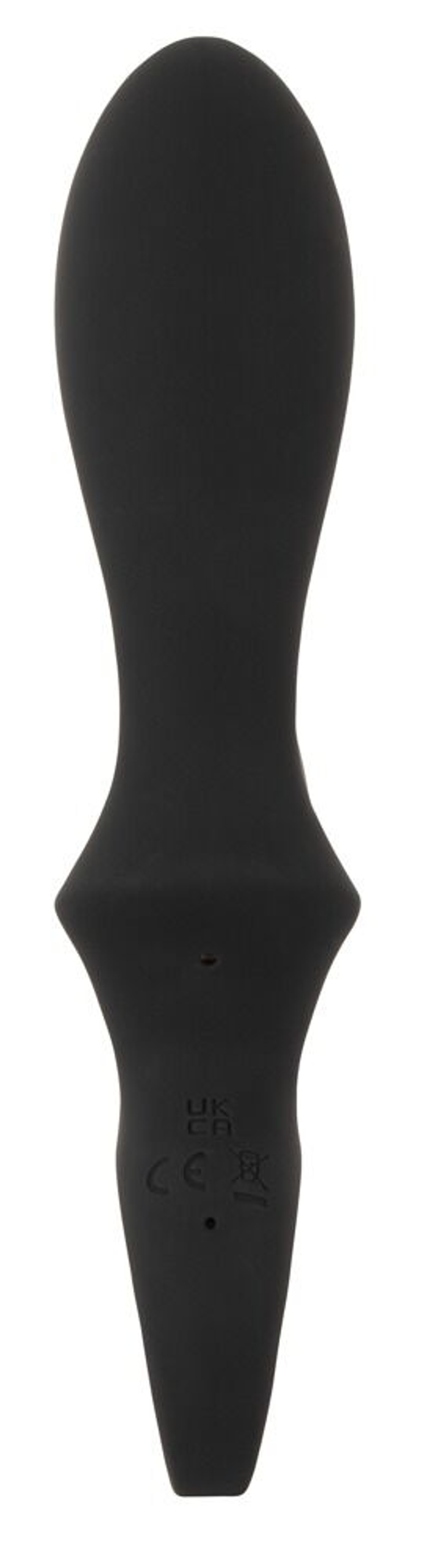 Черный вибратор-кролик с функцией расширения Inflatable Rabbit Vibrator - 18,3 см. (Цвет: черный)