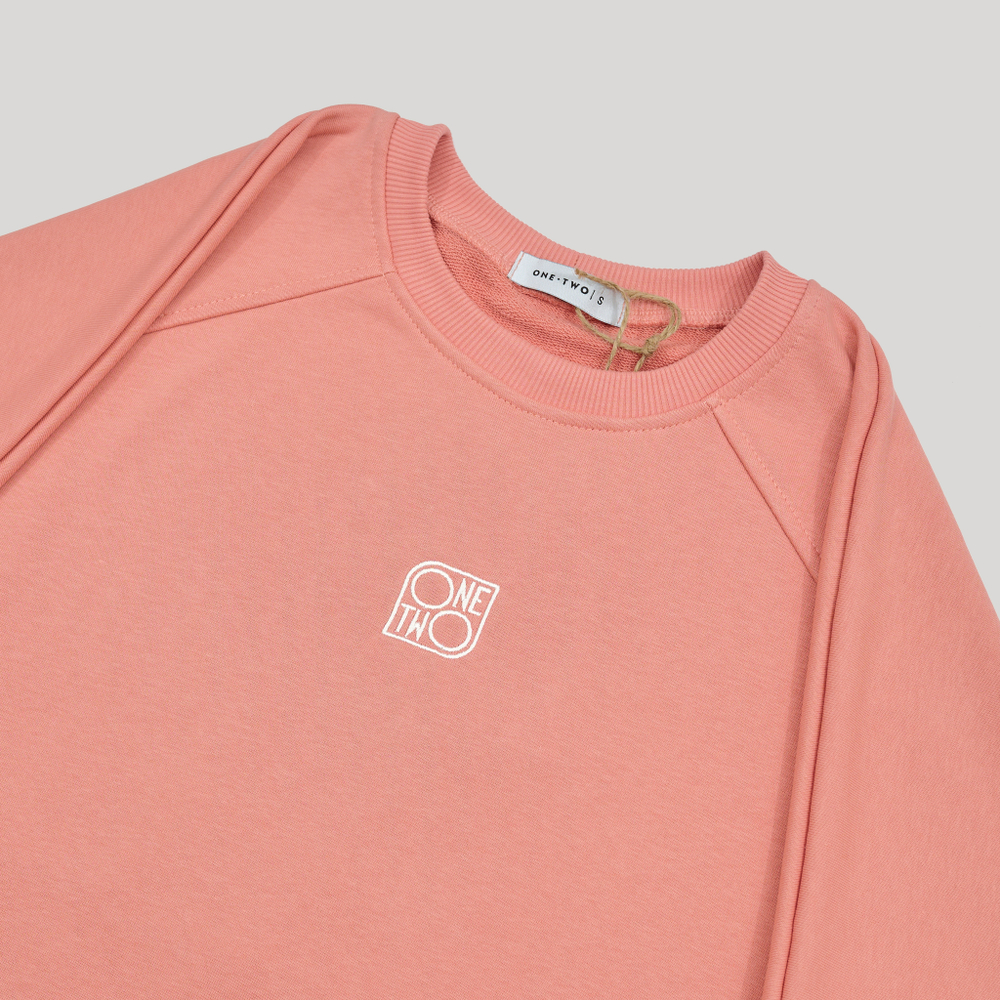 Raglan Sweatshirt LOGO Coral Haze