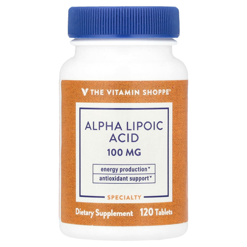 The Vitamin Shoppe, Альфа-липоевая кислота, 120 таблеток
