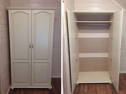 КУПАВА Шкаф для одежды 2х дв. ГМ 1368 дуб (P-43)