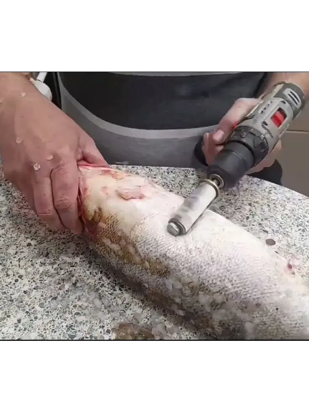 Рыбочистка-насадка на шуруповерт