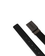 двусторонний кожаный ремень guan_gb35_pp HUGO - черный(50474247)