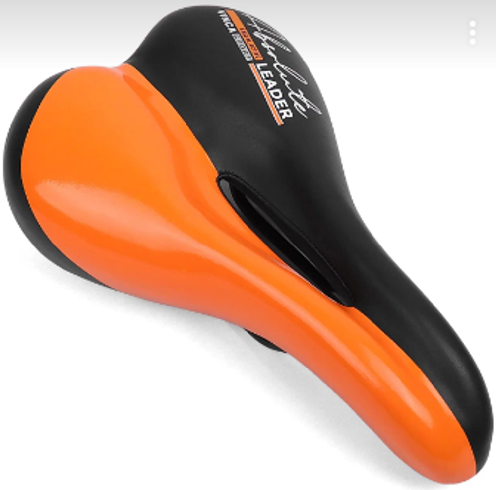 Седло, 270*170мм, Absolute, черное с оранжевым, Vinca Sport VS 106 black/orange