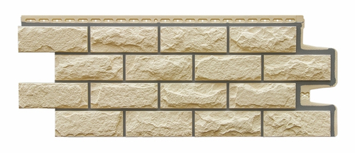 Фасадная панель Grand Line Колотый камень Премиум Шампань 0,389м2