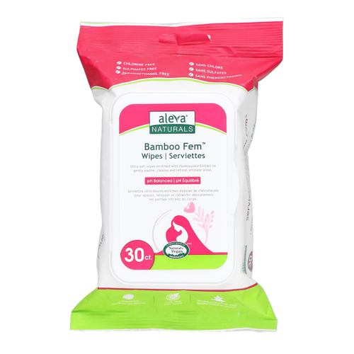 Aleva Naturals, салфетки Bamboo Fem, 30 шт.