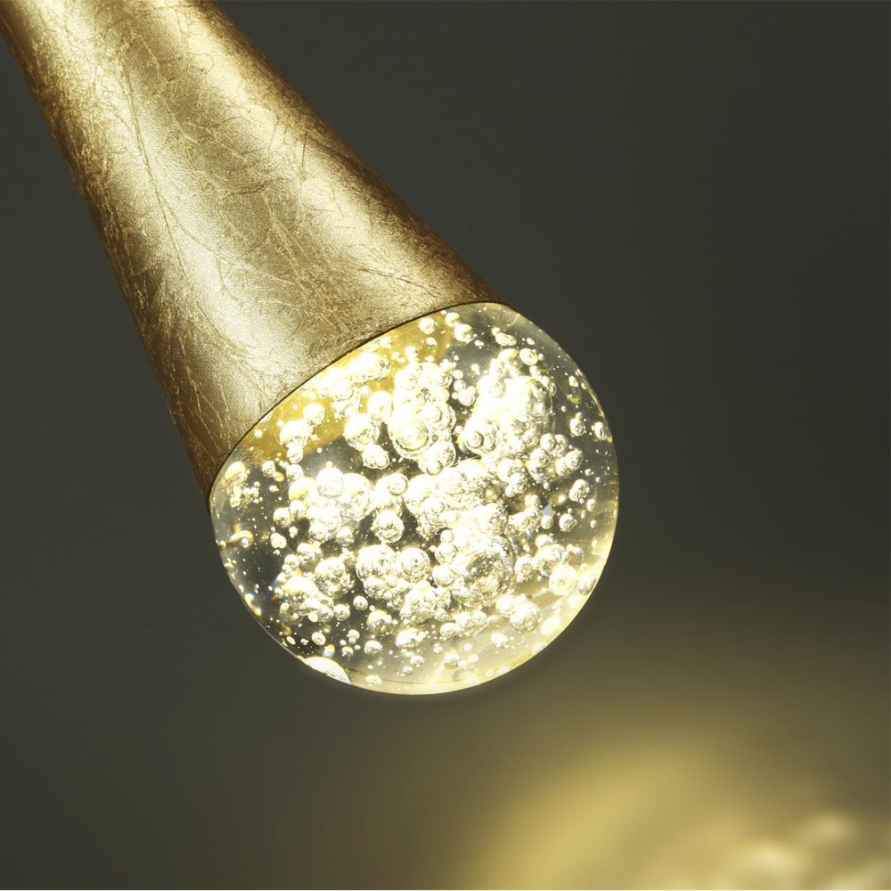 4278/1 L-VISION ODL21 341 прозрачн/золот фольг-ние Подвесной светильник IP20 GU10 LED max 6W GOTA