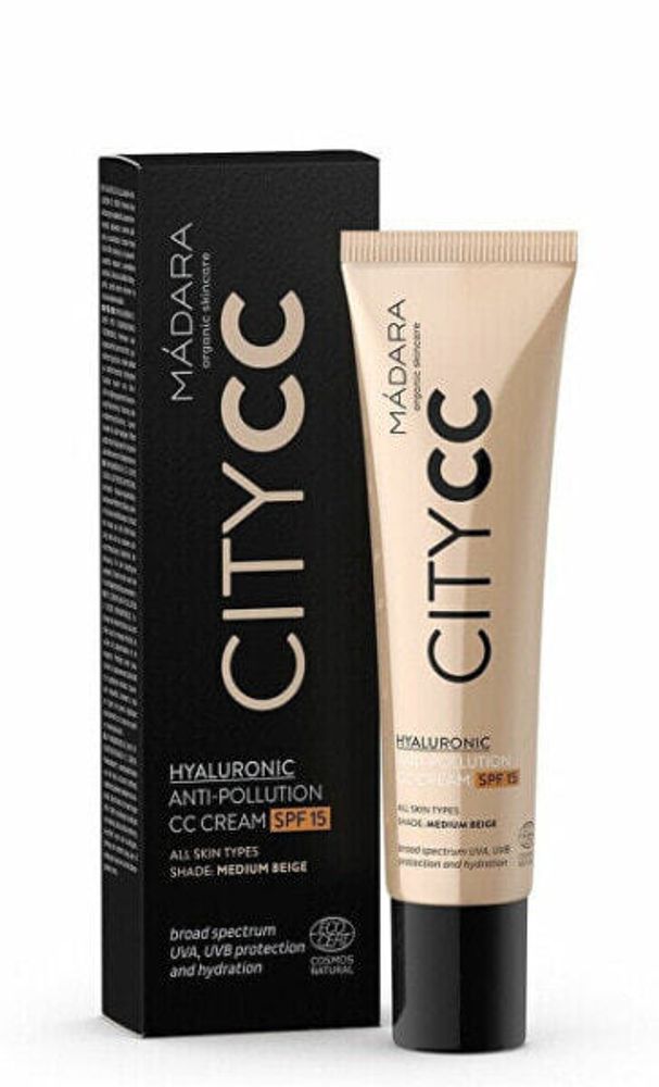 BB, CC и DD кремы CC cream SPF 15 Medium Citycc (Hyaluronic Anti-Pollution CC Cream ) 40 ml