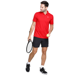 Мужское теннисное поло Nike Dri-Fit Solid Polo Men - Red