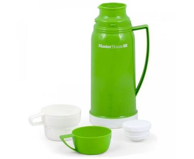 Термос для чая 1,65л со стеклянной колбой Венеция Master House зеленый
