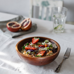 Деревянная глубокая тарелка из сибирского кедра 190 мм. T157