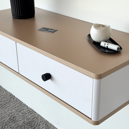 Подвесной туалетный столик консоль Royal 5310 эко (Макиато-р.черная)