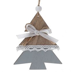 GAEM Изделие декоративное подвесное "Ангел/Ёлка/Звезда", L9 W1 H11,5 см, 3в.