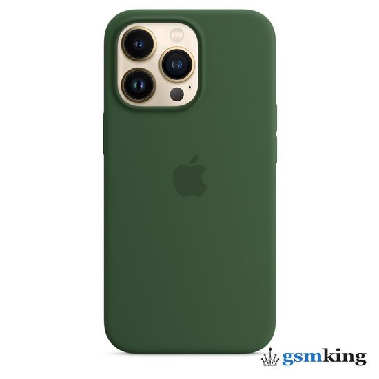 Apple Silicone Case with MagSafe iPhone 13 Pro Clover «Зелёный клевер» MM2F3ZE/A