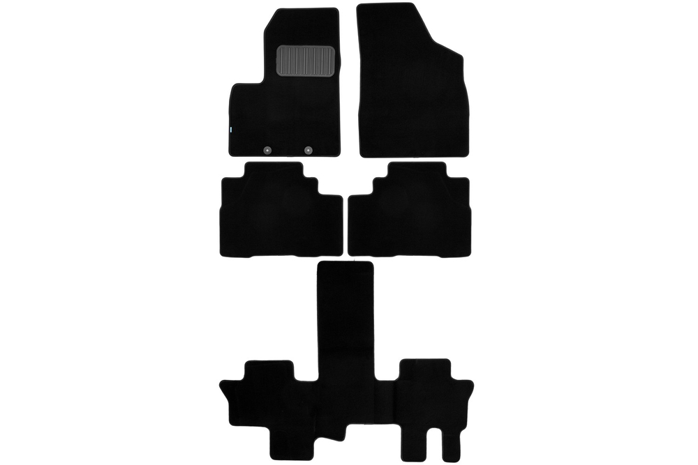 Коврики в салон для Forthing Yacht 2023-, кроссовер, 5шт (текстиль) KLEVER0313700122110KH