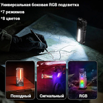 Фонарь прожектор Yemao YM-A200 3250лм 300м ( 4Led, 24 режима, Аккумул.встроен ) Магнит -