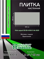 Плитка облицовочная 400х200х8 Kids серый 00-00-4-08-01-06-3025