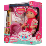 Пупс без озвуч. Сашенька 15см, пьет, писает, горшок, бутылочка (Карапуз)