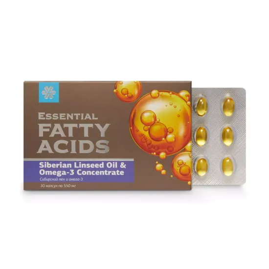 Сибирский лен и омега-3 Essential Fatty Acids
