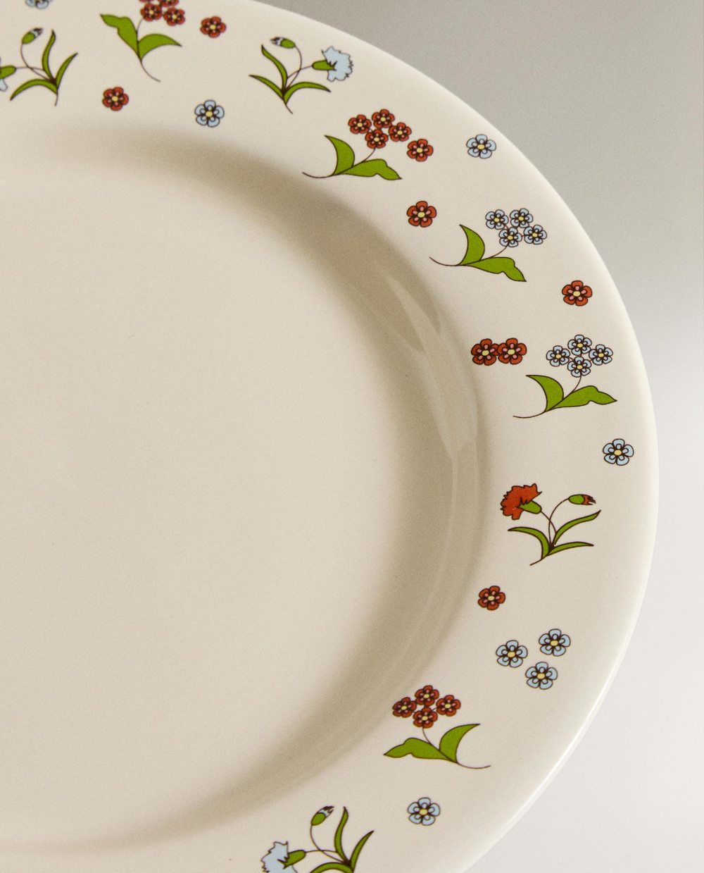 Zara Home тарелка из каменной керамики, цвет разноцветный, 19.8 см